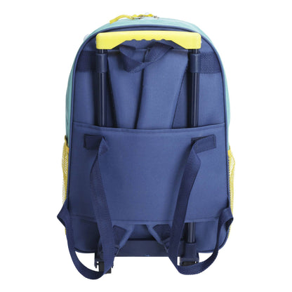 Well Home Mochila Infantil Con Ruedines Diseño Dino En Poliéster 31x17x47cm