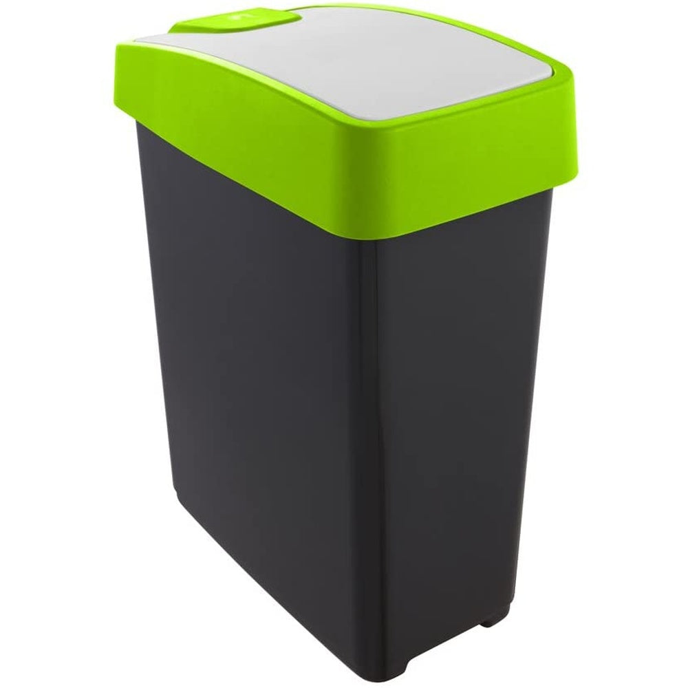 Cubo De La Basura Premium Con Tapa Abatible, Tacto Suave, 25 L, Magne, Verde_1