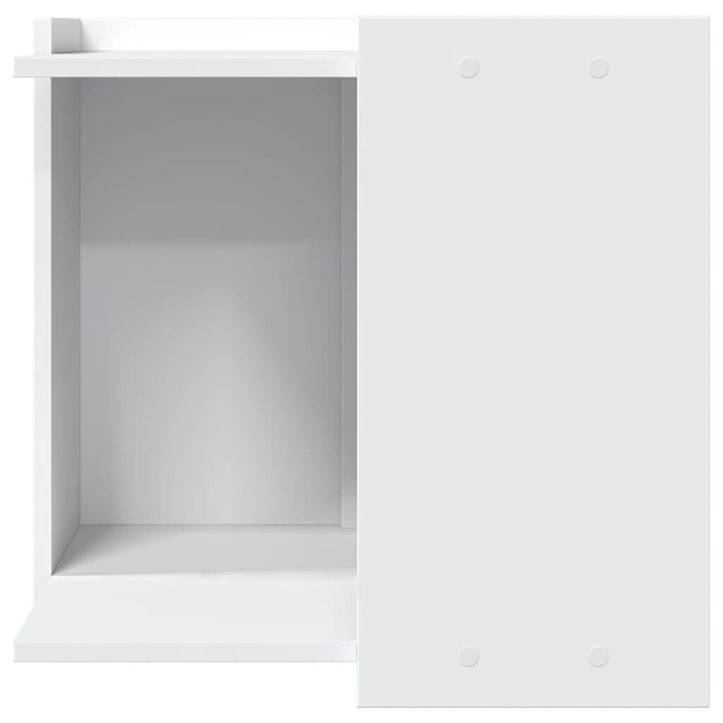 Vidaxl Mueble Arenero Para Gatos Madera Ingeniería Blanco 53x53x51 Cm_3