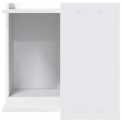 Vidaxl Mueble Arenero Para Gatos Madera Ingeniería Blanco 53x53x51 Cm_3