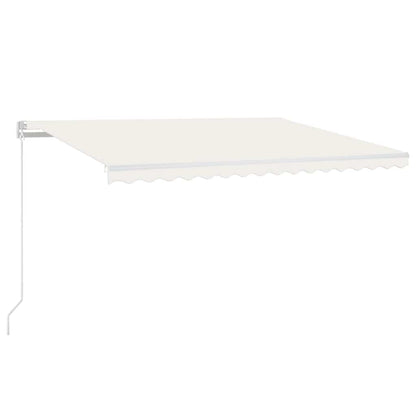 Toldo Automático Con Led Y Sensor De Viento Crema 450x300 Cm_0