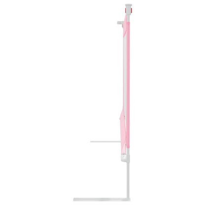 Vidaxl Barandilla De Seguridad Cama De Niño Rosa Tela 160x25 Cm_3