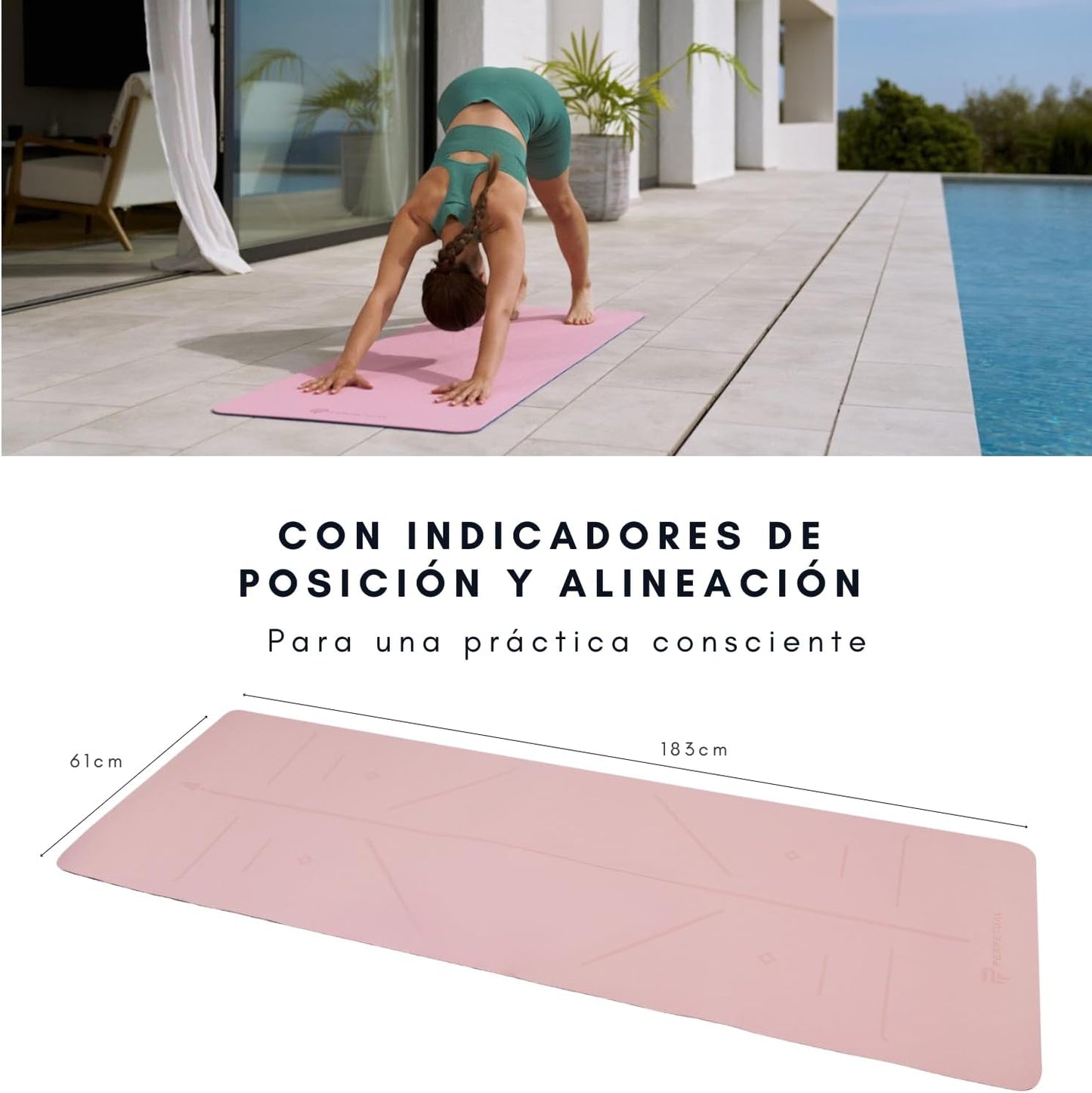 Esterilla De Yoga Y Pilates Perpetual De 6mm Tpe - Mat Antideslizante - Con Correa Y Bolsa De Transporte - Colchoneta Gruesa Y Plegable_1