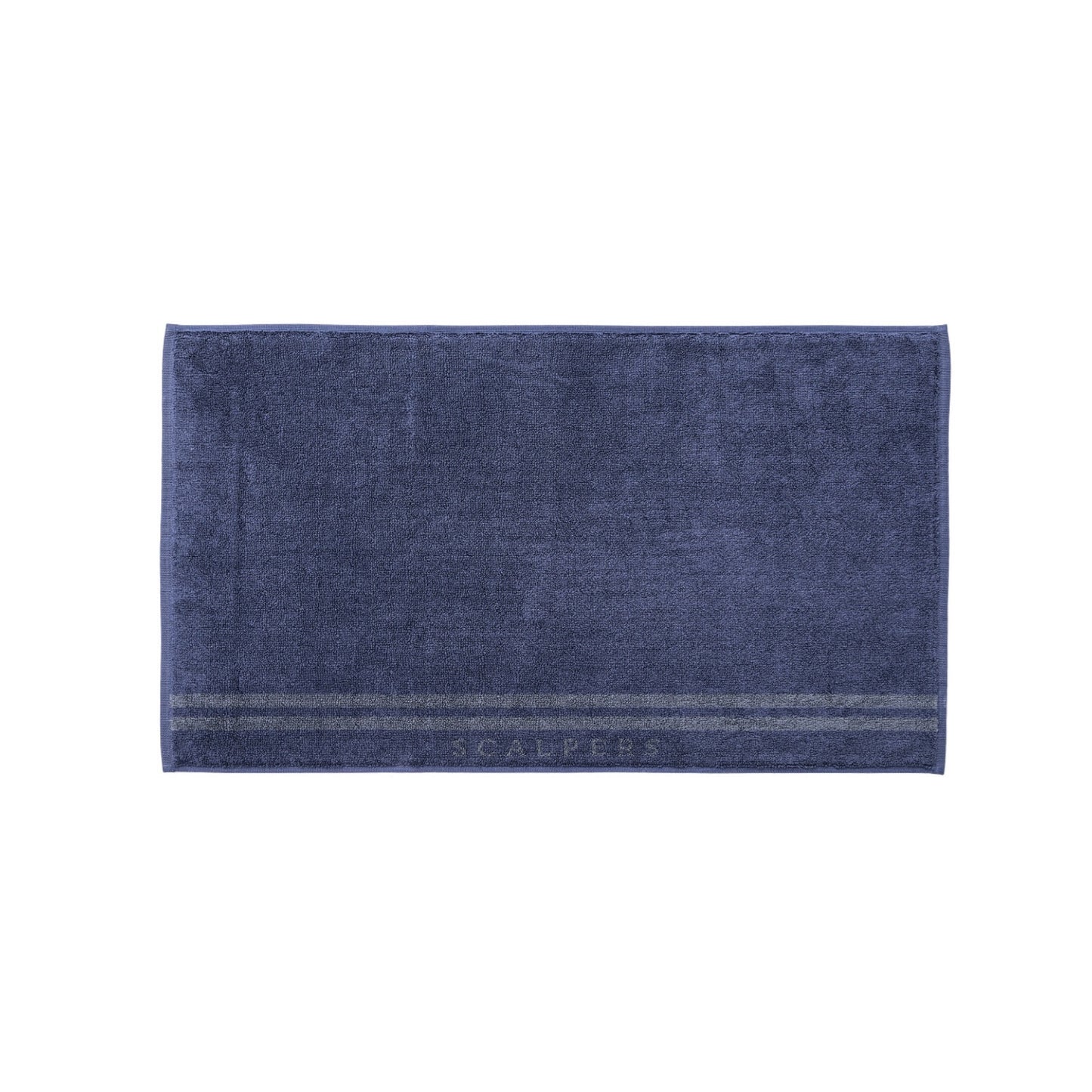 Alfombrilla De Baño 50x80cm En Algodón Azul Navy Con Rayas Scalpers Home_0