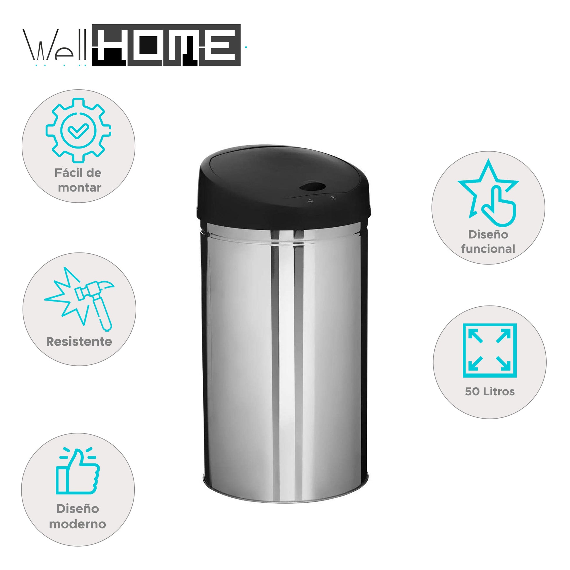 Well Home - Contenedor Sensor Automático 42 L_1