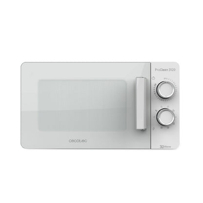 Microondas Blanco Proclean 3120. 20 L, Con Grill Y Revestimiento Ready2clean Para Mejor Limpieza, Tecnología 3dwave, Diseño Puerta Fullwhite Y Detal_0