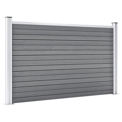 Valla De Jardín De Wpc Gris 699x106 Cm / Vetonek_1