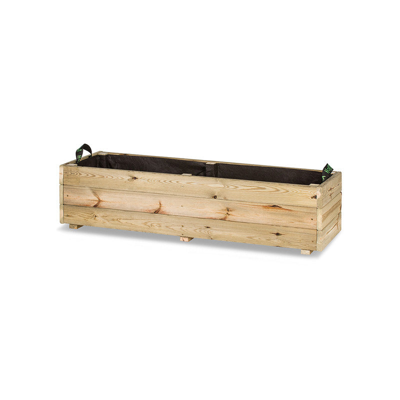 Jardinera De Madera Para Exterior 120x40x30 Cm Ghio Kd Hortalia_0