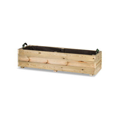 Jardinera De Madera Para Exterior 120x40x30 Cm Ghio Kd Hortalia_0