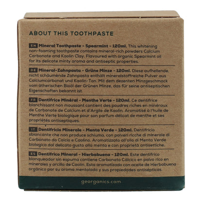 Dentífrico natural Hierbabuena  y Coco Georganics 120 ml