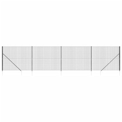 Cerca De Alambre Con Pinchos De Anclaje Gris Antracita 2,2x10 M / Vetonek_0