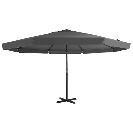 Vidaxl Sombrilla De Jardín Con Palo De Aluminio Gris Antracita 500 Cm_0