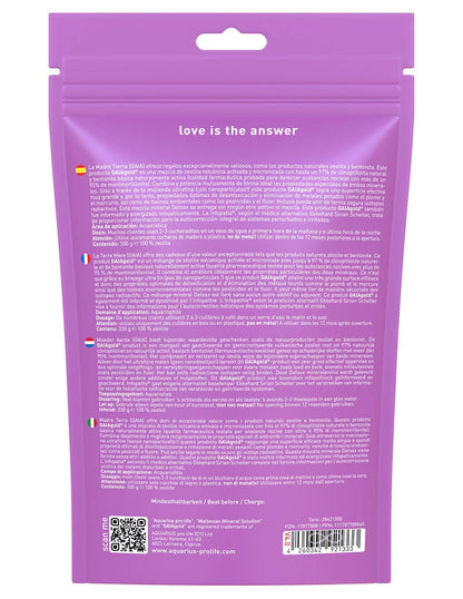 Aquarius Pro Life - Zeolita Pura 330g Polvo Detox