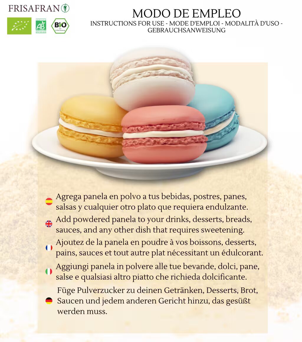 Panela Pulverizada Ecológica - Calidad Y Sabor | Frisafran 500 G_3