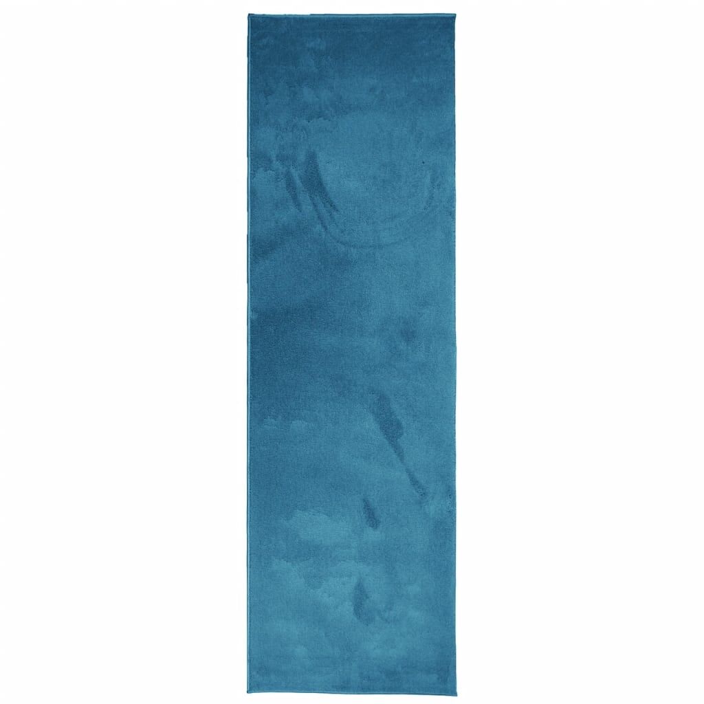 Vidaxl Alfombra De Pelo Corto Oviedo Turquesa 80x250 Cm_0