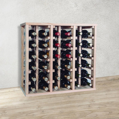 Well Home - Botellero En Madera De Pino Con 36 Estantes Sin Barnizar_4