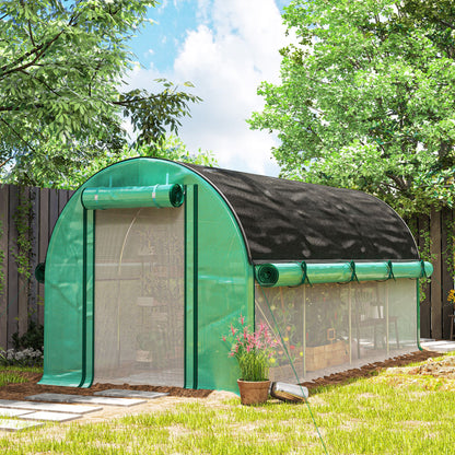 Outsunny Invernadero De Exterior 4,5x2x2 M Con Paredes Laterales Enrollables_1