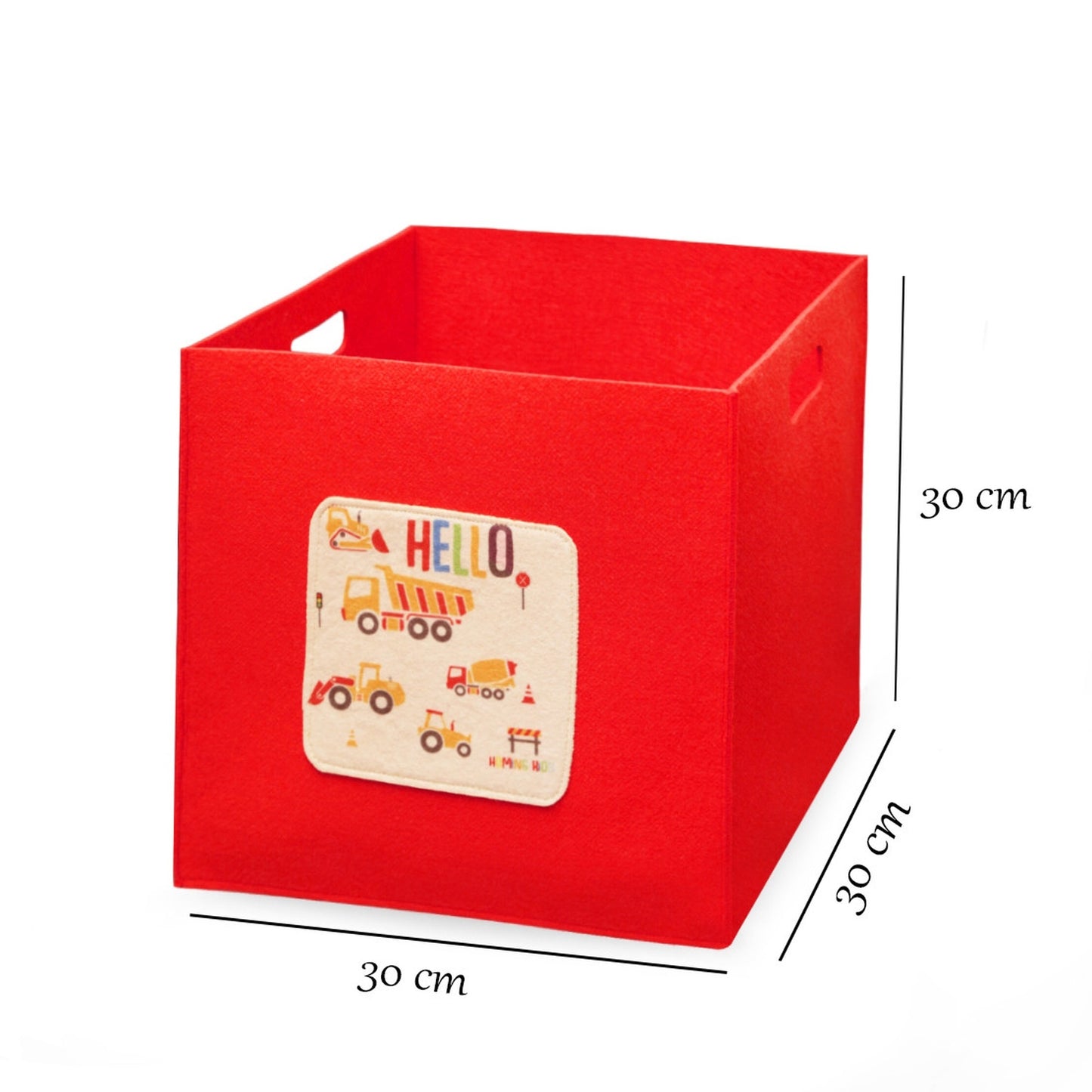 Organizador Infantil Con Asas Verde Y Rojo_2