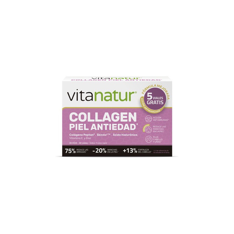 Collagen Piel Antiedad 25+5 Viales Vitanatur_0
