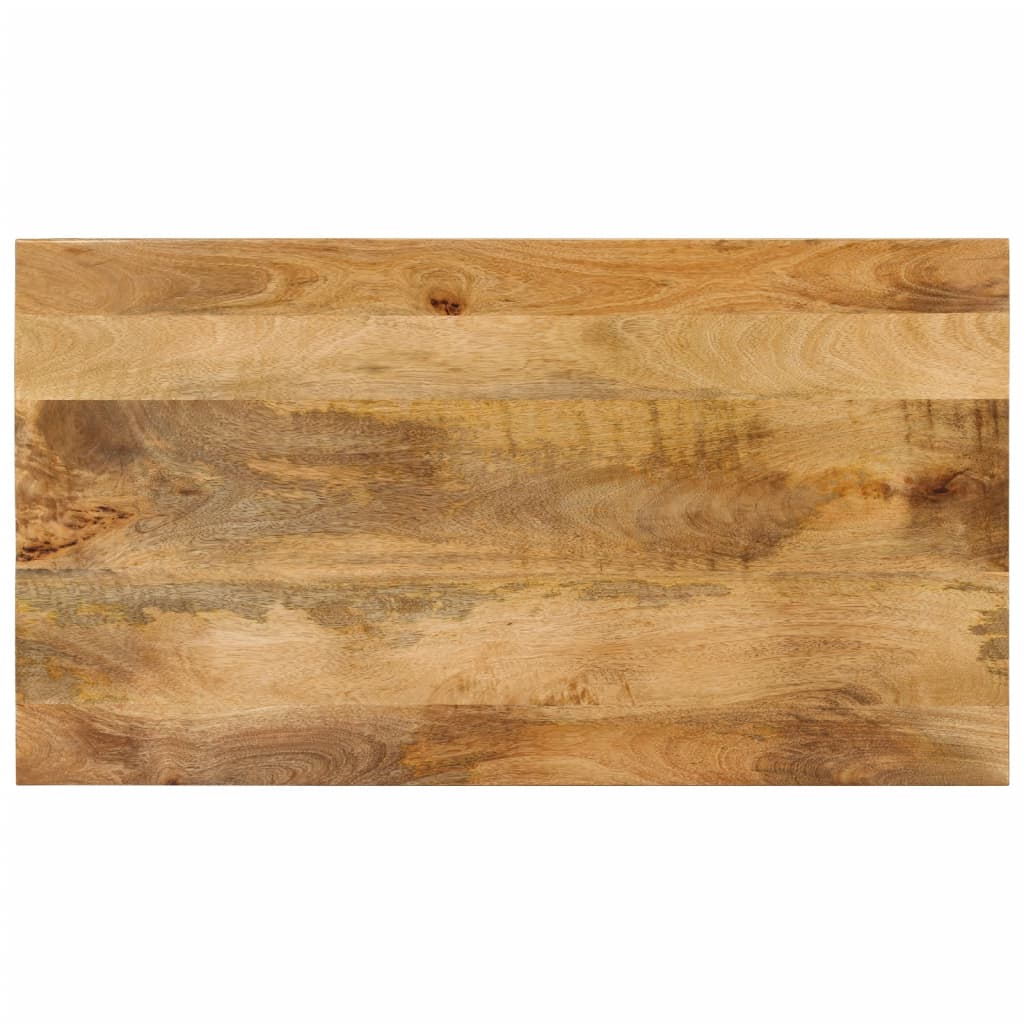 Mesa De Centro Con 2 Alturas Acero Y Madera Mango 100x55x38 Cm_2