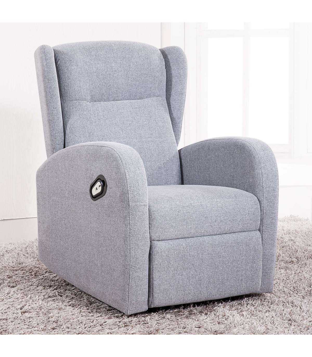 Sillón Relax Trade Orejero Elevador Tapizado Textil Gris Perla, 108cm(alto) 77cm(ancho) 89cm(fondo)_4