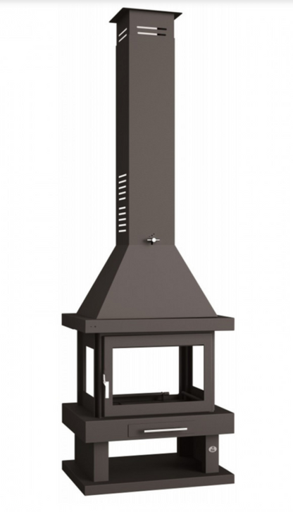 BRICOSOL Chimenea de leña central FM Modelo C-104_0