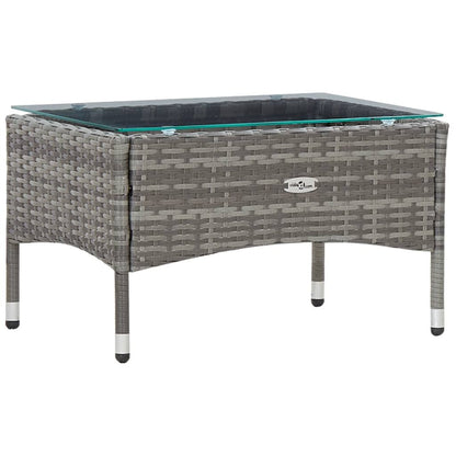 Vidaxl Set De Muebles De Jardín 4 Pzas Y Cojines Ratán Sintético Gris_4