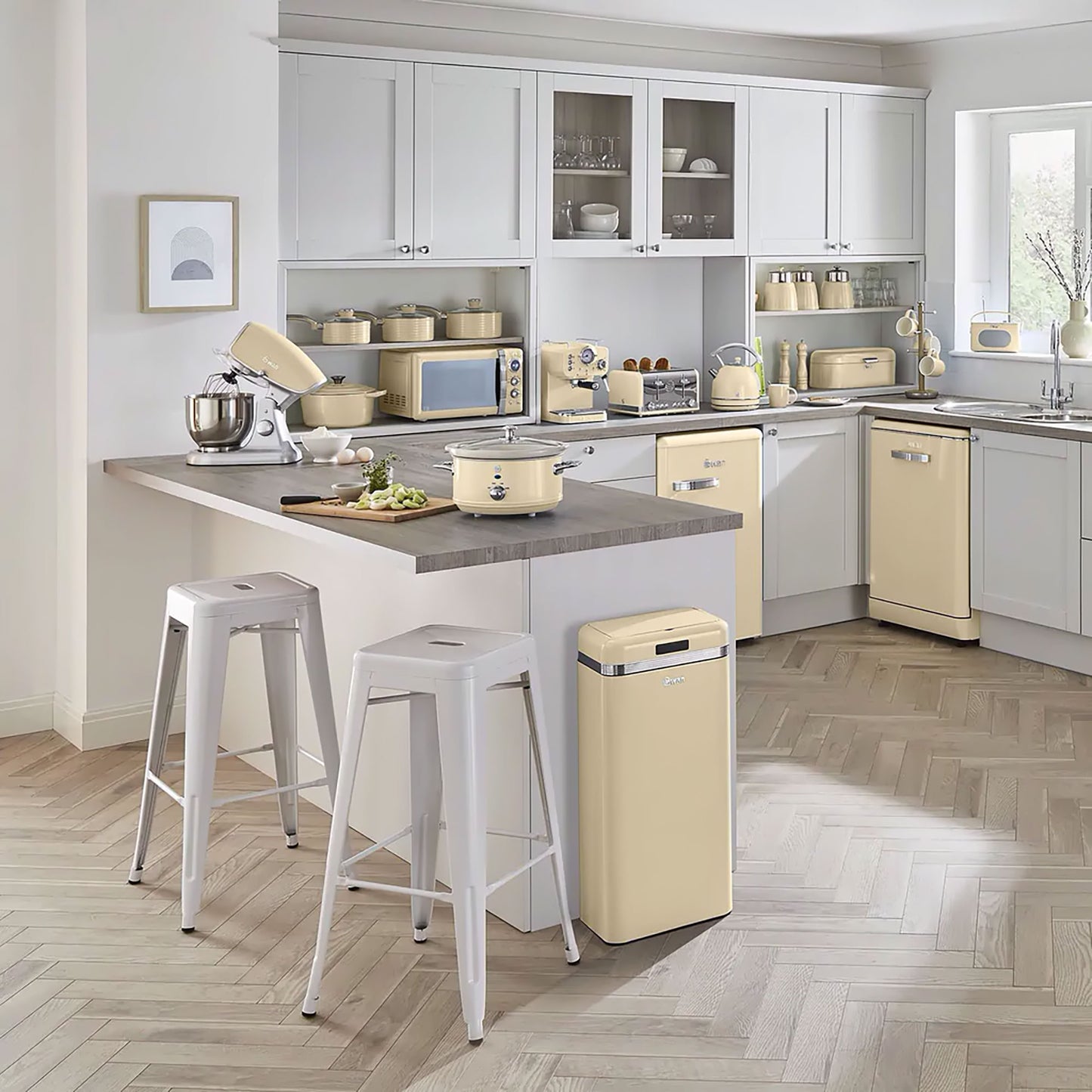 Olla Cocción Lenta Retro, 3,5l, Recipiente Extraíble Antiadherente Cerámica Libre Pfoa, Vintage Swan Sf17021cneu Crema_5