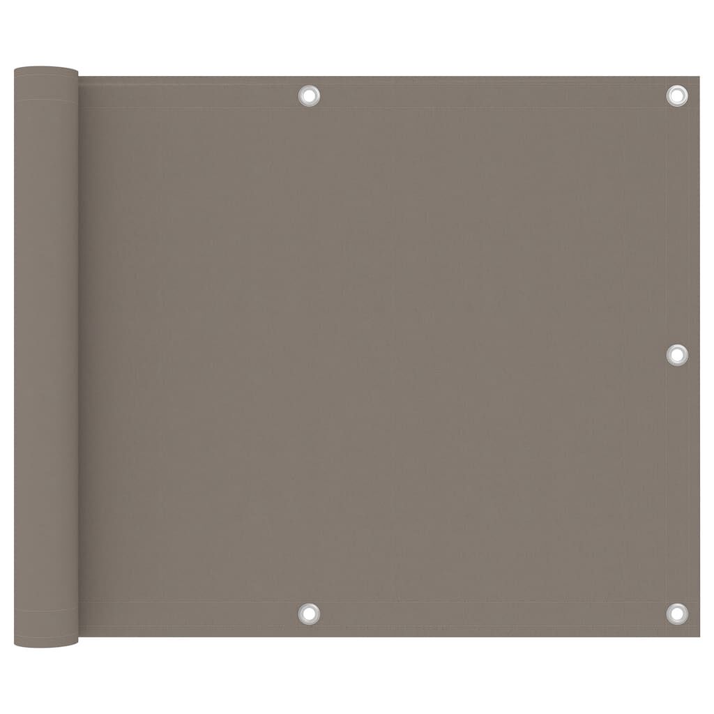 Vidaxl Toldo Para Balcón De Tela Oxford Gris Taupe 75x500 Cm_0
