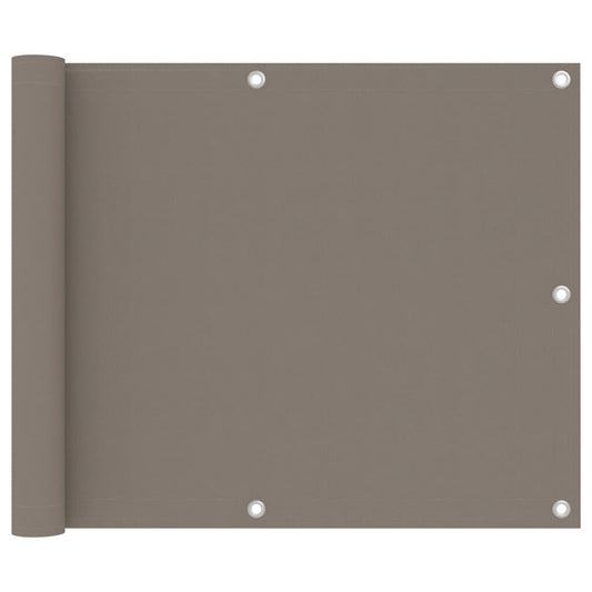 Vidaxl Toldo Para Balcón De Tela Oxford Gris Taupe 75x500 Cm_0