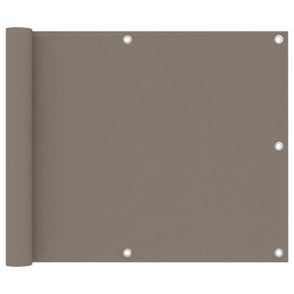 Vidaxl Toldo Para Balcón De Tela Oxford Gris Taupe 75x400 Cm_0