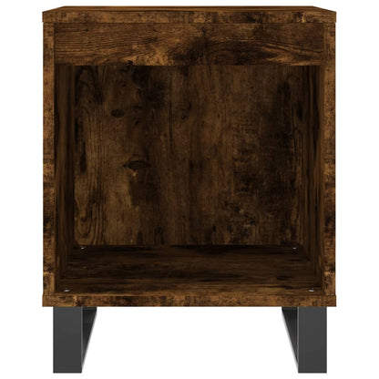 Mesita De Noche Madera De Ingeniería Roble Ahumado 40x35x50 Cm_2