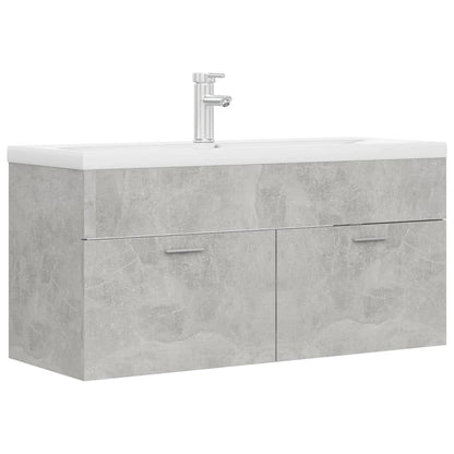 Mueble Con Lavabo Madera De Ingeniería Gris Hormigón_1