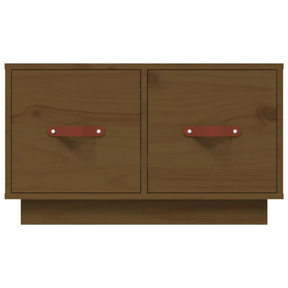Mesa De Centro Madera Maciza De Pino Marrón Miel 60x53x35 Cm_4
