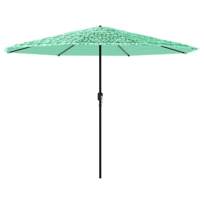 Vidaxl Sombrilla De Jardín Con Poste De Acero Verde 324x324x247 Cm_0