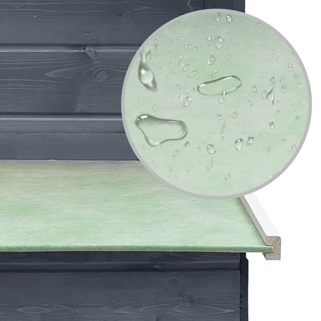 Vidaxl Gallinero Madera Maciza De Pino Y Abeto Gris 170x81x110 Cm_4