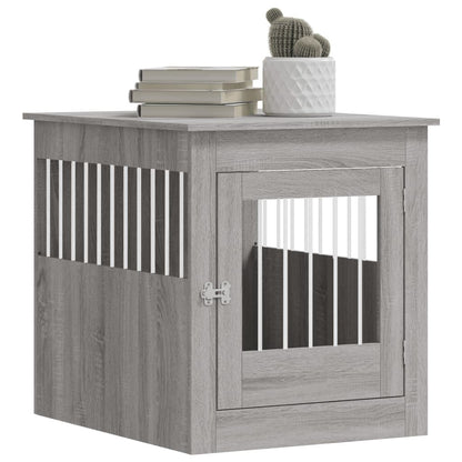 Vidaxl Jaula Para Perros Madera Ingeniería Gris Sonoma 64,5x80x71 Cm_3