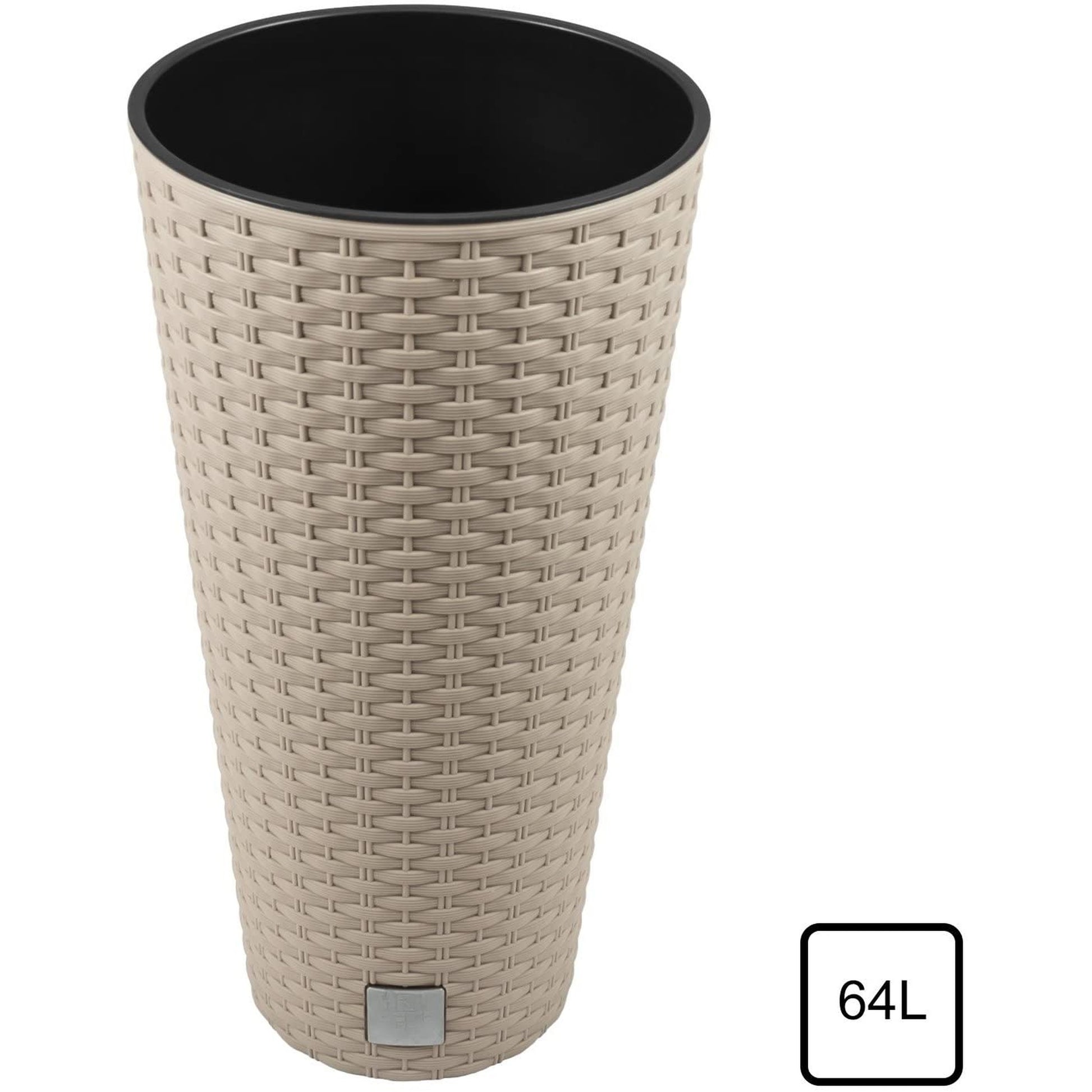 Maceta Rato De 64 Litros Con Inserto 40 X 40 X 76,3 Cm En Color Mocca_3