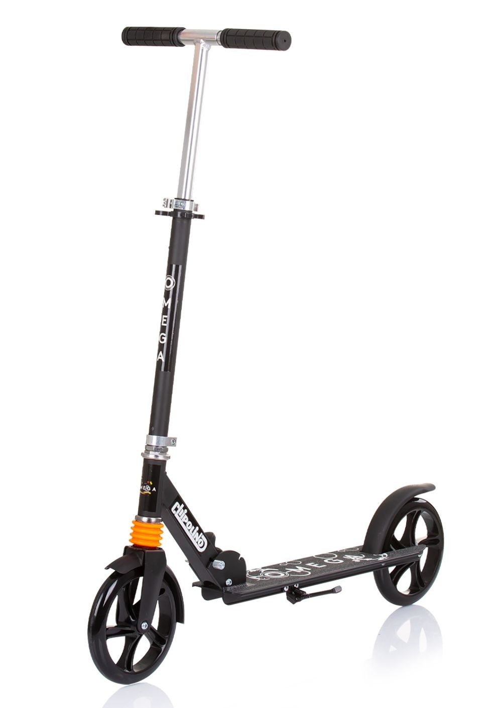Patinete Infantil Omega Hasta 100 Kg Plegable Y Ruedas De 20mm Black_0