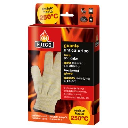 Guantes anticalóricos Okfuego – protección térmica hasta 350 °C para chimeneas, parrillas y estufas