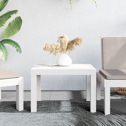 Vidaxl Mesa De Jardín Pp Blanco 59x47x40 Cm_1