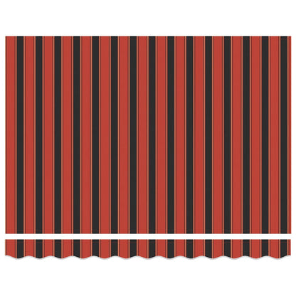 Toldo Retráctil Automático Naranja Y Marrón 3x2,5 M_2