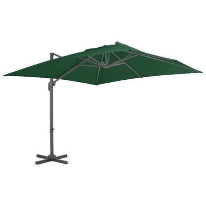 Vidaxl Sombrilla De Jardín Con Base Portátil Verde_1