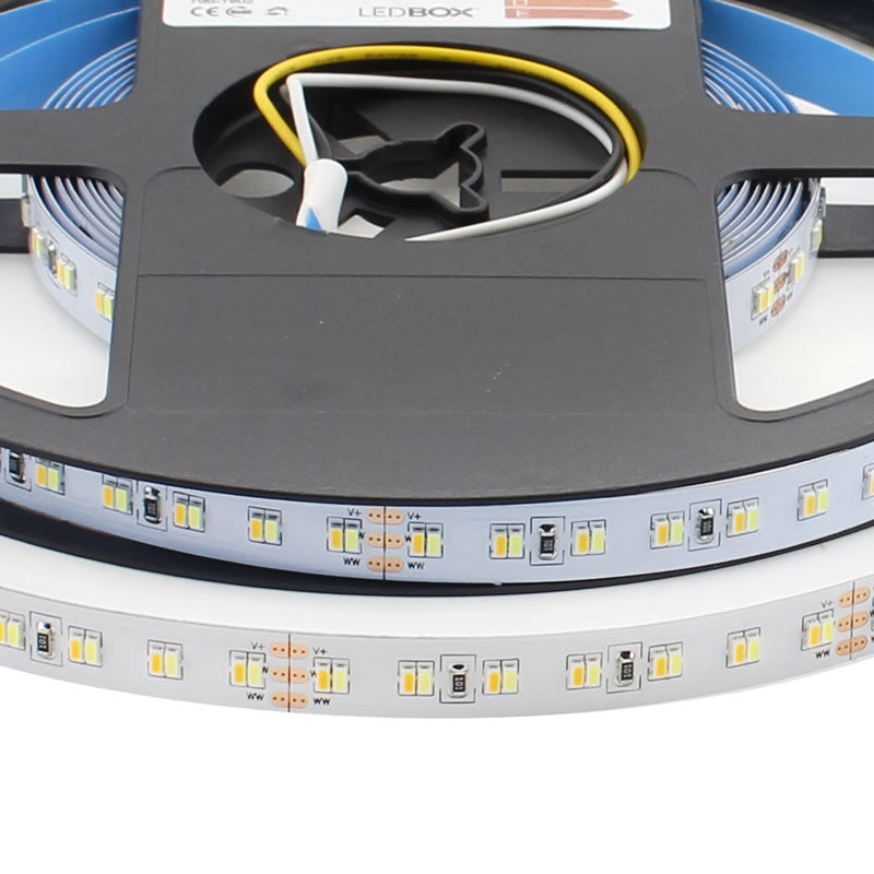 Tira Led Blanco Dual Smd3014, Dc24v, 5m (224 Led/m), 112w, Ip20, Blanco Dual_3