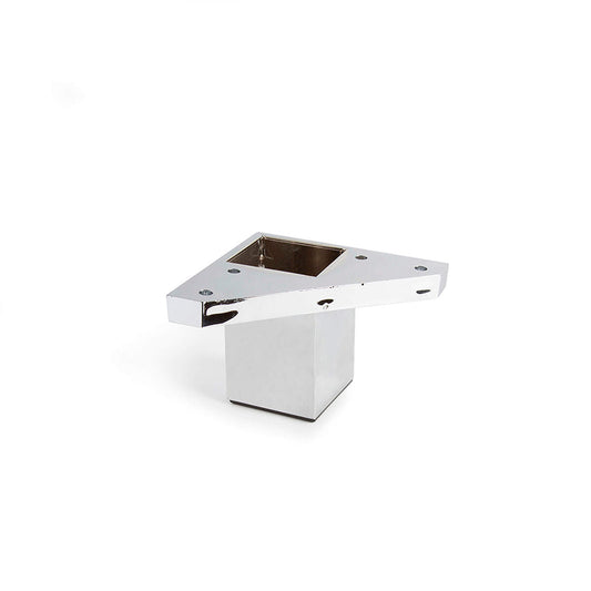 Pies Rei 972 Cuadrado Plateado Abs Moderno (ø 4,2 X 6 Cm) / Vetonek_0