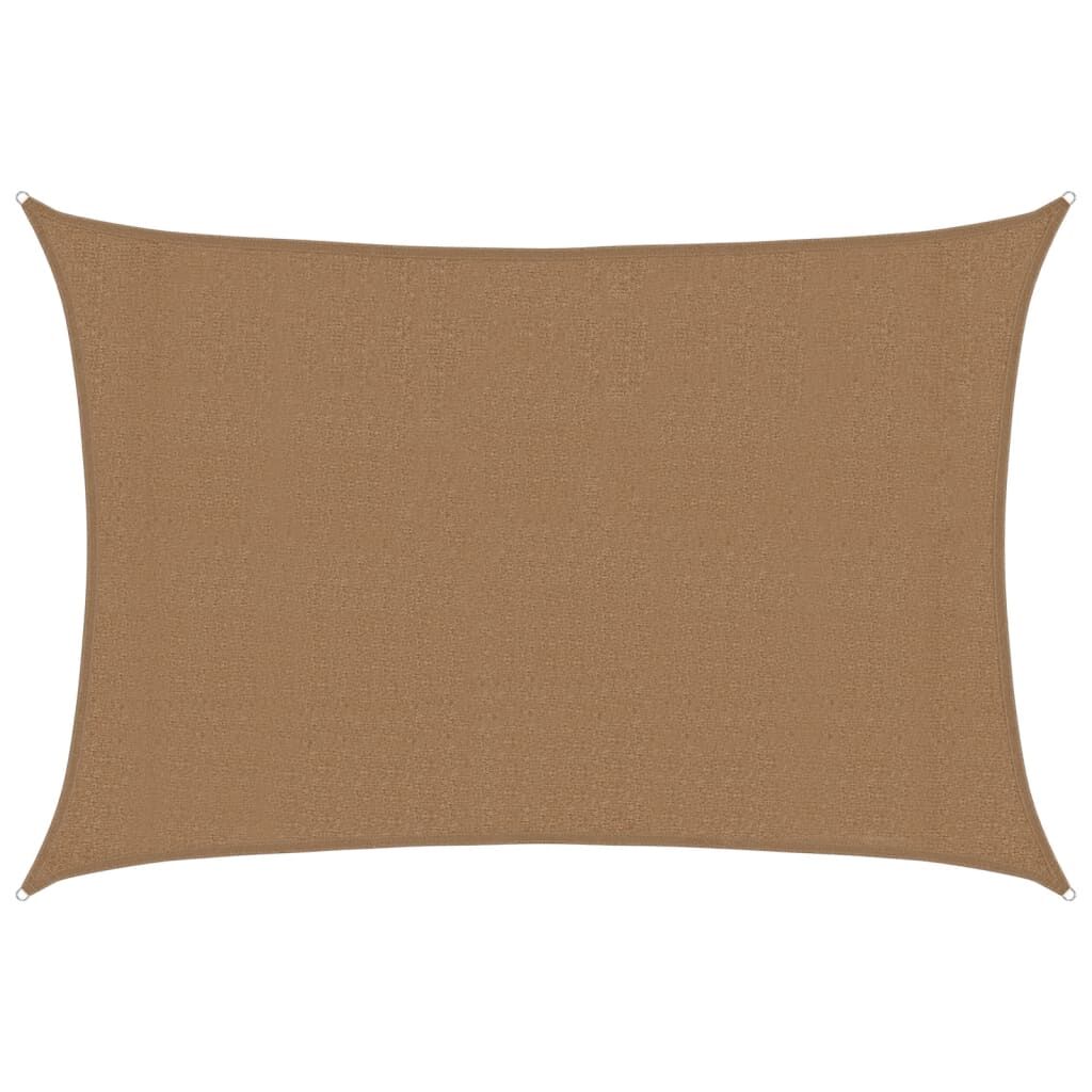 Vidaxl Toldo De Vela Hdpe Gris Taupe 160 G/m² 3x5 M_0