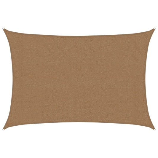 Vidaxl Toldo De Vela Hdpe Gris Taupe 160 G/m² 3x5 M_0
