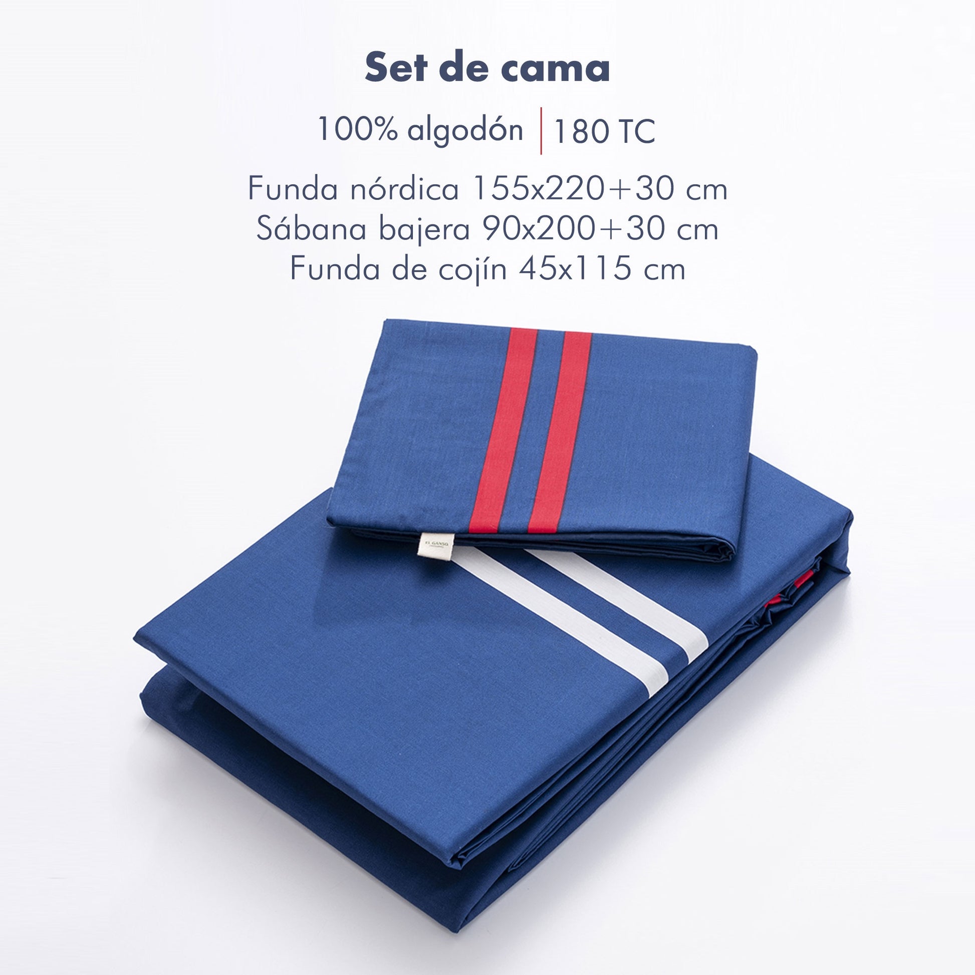 Juego De 3pzs Individual Azul Marino 100% Algodón 180tc. Estilo Y Suavidad Garantizados.
