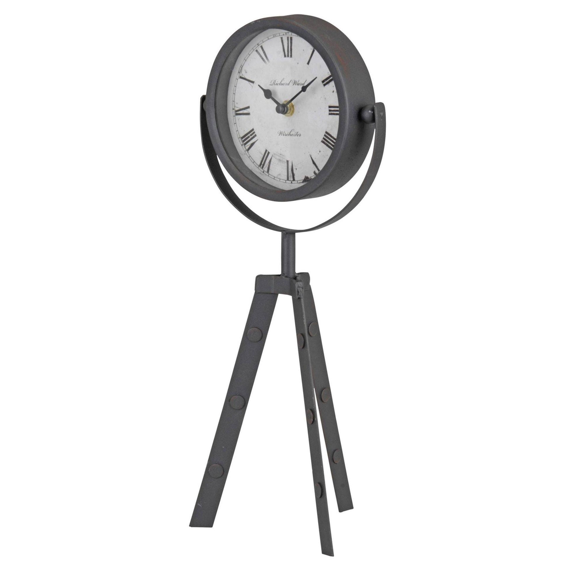 Well Home Reloj De Sobremesa En Metal 19x16,5x42cm_0