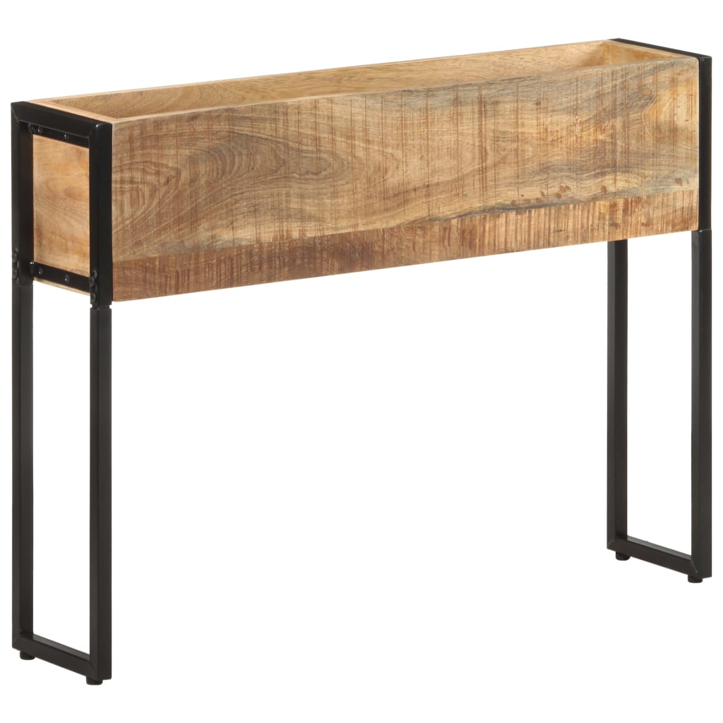 Jardinera De Madera De Mango Rugosa 90x20x68 Cm_1